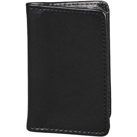 Regal Business Card Case, Leather, 2-3/4x 4-1/4, Black